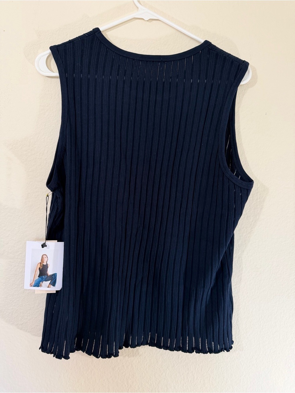 NWT Nation Los Angeles Isabel Tank Night Sky Organic Cotton Knit XL - Picture 6 of 9